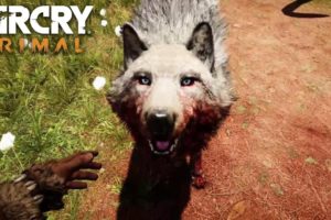 FAR CRY PRIMAL - SnowBlood Wolf Animal Fight Compilation (PS4) HD