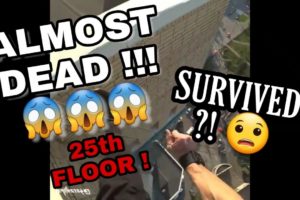 FELL DOWN FROM 25th FLOOR??? Dead ?! HOW IT IS POSSIBLE  - УМЕР ИЛИ ЖИВОЙ?!?!  PARKOUR NEAR DEATH