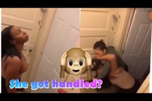 Girl broke into house and got handled ( crazy hood fight!)