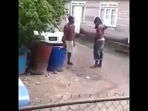 HOOD Fight #17 (Nigga gets knocked the fuck out)