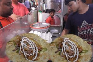 Kolkata Special Kathi Egg Roll in Amritsar | Single Egg Roll @ 40 rs  - Indian Street Food