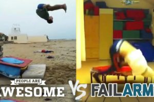 People are Awesome vs FailArmy!! Trampoline Tricks Edition