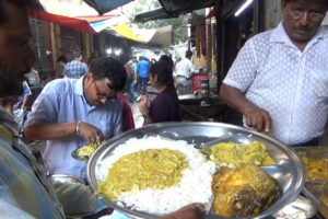 Rice with Tilapia Fish Curry 30 rs|Rice with 2 Piece Chicken Curry 50 rs|Apanjan Kolkata Dacres Lane