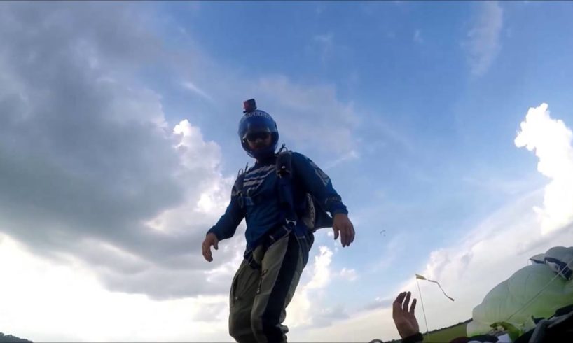 Skydive Gone Wrong - Cutaway to double malfunction - Never Give up