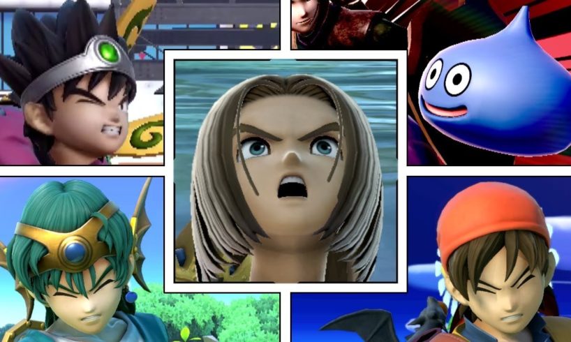 The Hero's Various Funny Animations in Smash Bros Ultimate (Drowning, Dizzy, Star KO, & More!)
