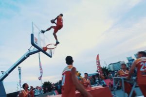 The greatest acrobatic basketball dunk of all time?!? (People are Awesome)