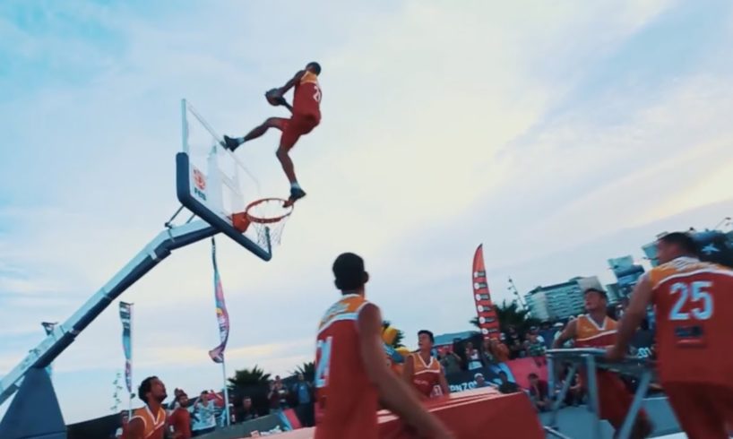 The greatest acrobatic basketball dunk of all time?!? (People are Awesome)