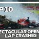 Top 10 Spectacular Opening Lap Crashes in F1