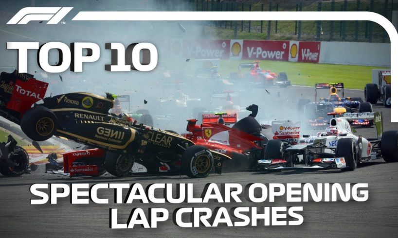 Top 10 Spectacular Opening Lap Crashes in F1