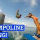 Trampoline Diving Into the Lake | PEOPLE ARE AWESOME