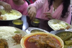Unlimited Rice with Chicken Meal @ 120 rs | Rainbow Family Hotel - New Digha India