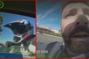 When bikers fight back l angry people, fist fights, mirror smash, road rage