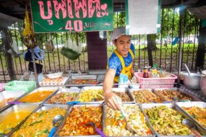$1.29 Buffet - ALL YOU CAN EAT Thai Street Food in Bangkok, Thailand!