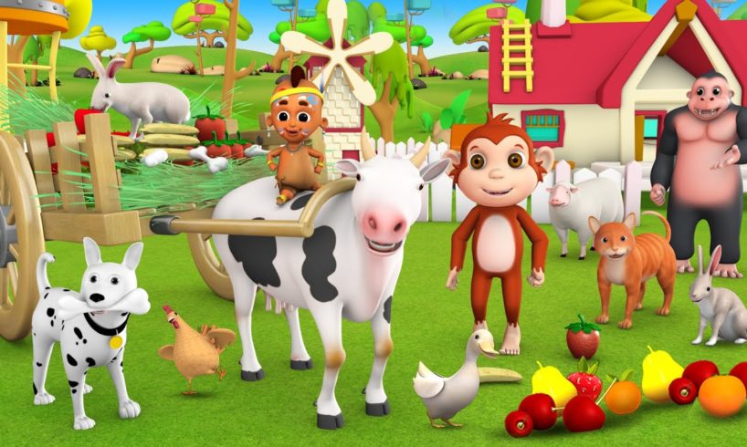 Barn Animals Finding Dave | Animals Funny Activity Videos for Kids | Cartoon for Children