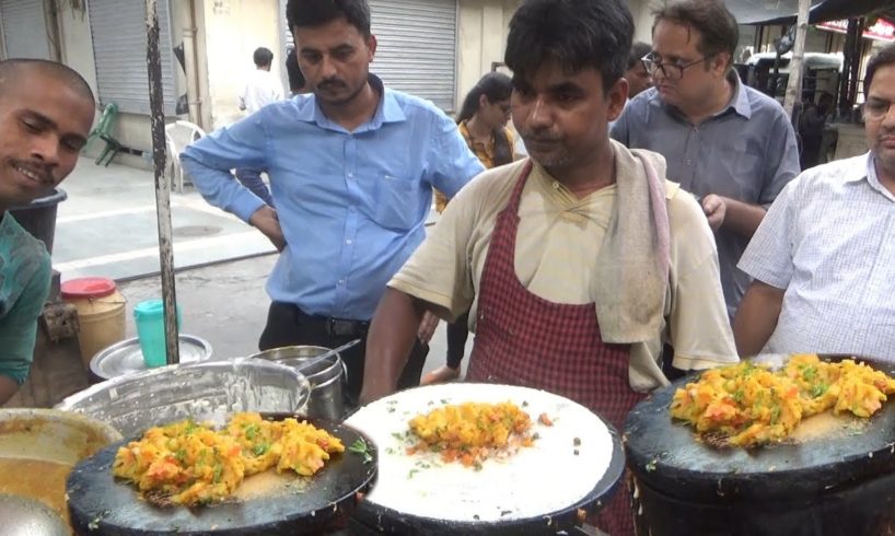 Bengali Office People Enjoying Street Food | Garma Garam Dosa on Kolkata Street