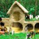 Build Mud House Shelter Of Rain For Abandoned Dogs