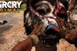 FAR CRY PRIMAL - Great Scar Bear Animal Fight Compilation (PS4) HD