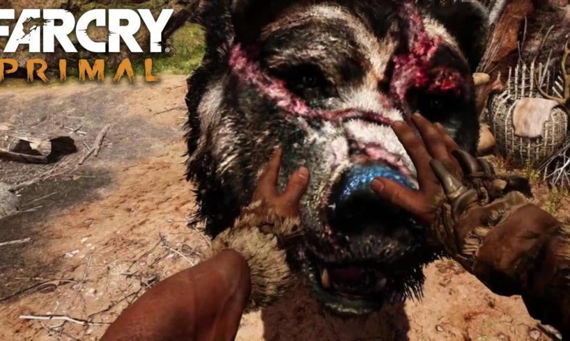 FAR CRY PRIMAL - Great Scar Bear Animal Fight Compilation (PS4) HD