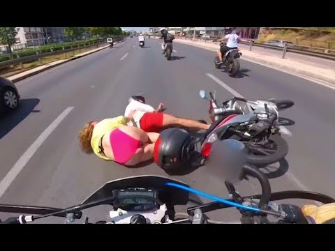 MOTORCYCLE CRASHES and MISHAPS | ROAD RAGE & BAD DRIVERS | MOTO Fails 2018 [Ep #48]