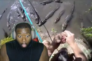 Mans Almost Falls Into Alligator Pit! |  Near Death Captured by GoPro and Camera pt.44