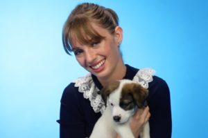 Maya Hawke Plays With Puppies While Answering Fan Questions