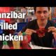 Mukhy's grilled chicken and amazing sauces in Zanzibar