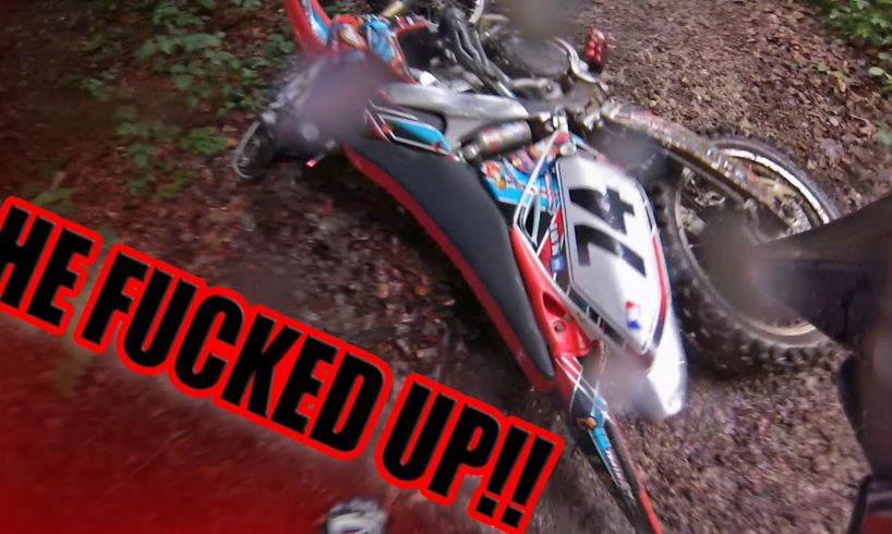 NEAR DEATH CAPTURED - Crash didn't end well !