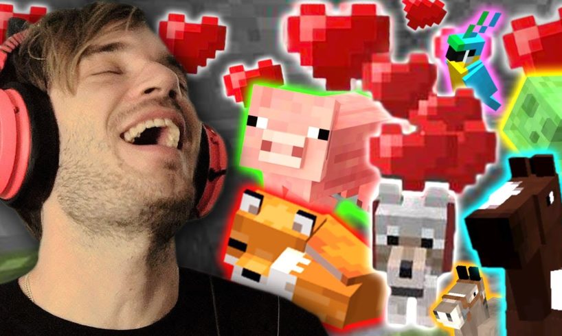 PewDiePie Making Friends in Minecraft for 7 Minutes Straight (SVEN, JÖERGEN, ROLF)
