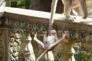 Wow! Amira  playing   on ropes nearly fall down # 2