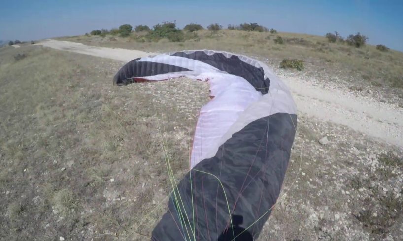 Чуть не погиб на параплане в Крыму. Near death close call paragliding Crimean mountains