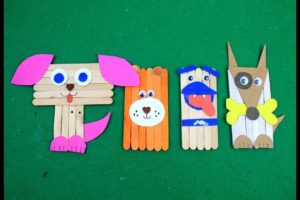 5 Easy Popsicle Stick Crafts | Simple & Cute Puppies or Dogs Toys for Kids