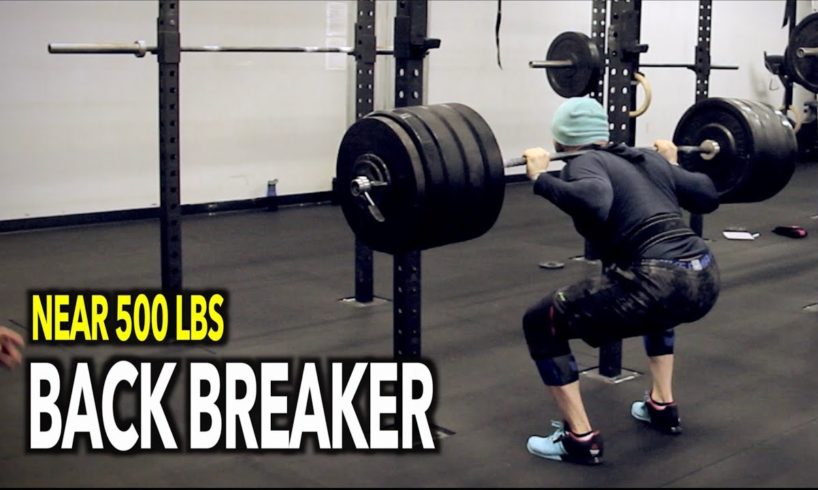 BACK BREAKER: Near 500 lbs Squat Gone Wrong (Injury)