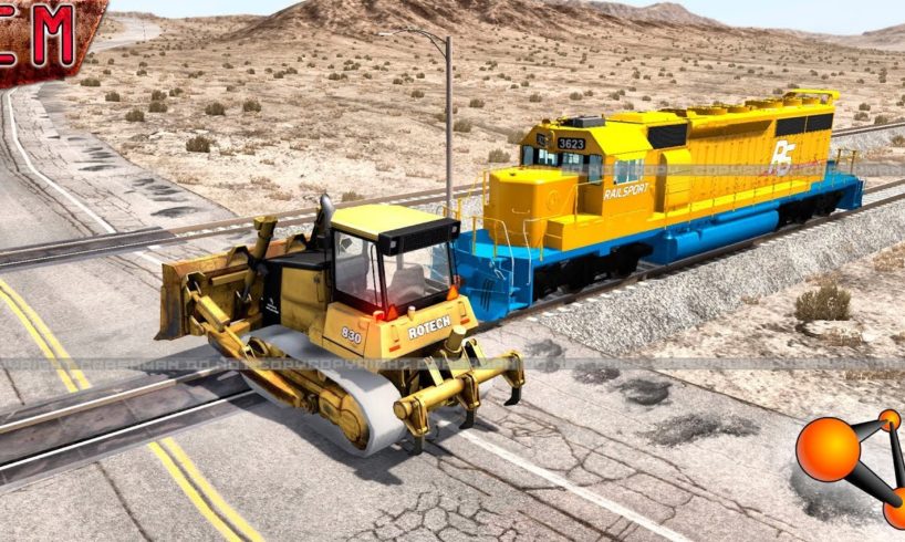 BeamNG Drive Diesel Train VS Heavy Vehicles #2