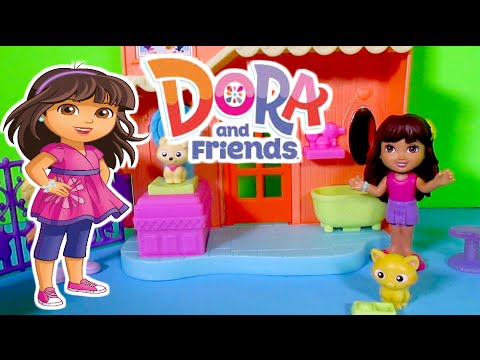 DORA AND FRIENDS Toy Video "Animal Adoption Center" with Dora Doll + Friends by EpicToyChannel