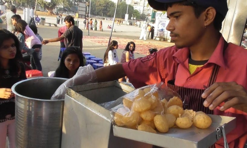 Filer Pani Puri 6 Piece @ 30 rs | Sharma Brijwasi Chat Wala | Mumbai Marine Drive Street Food