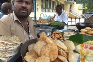 It's a Breakfast Time in Chennai Street - Pongal with Coconut Chutney & Samber - Only 20 rs Plate