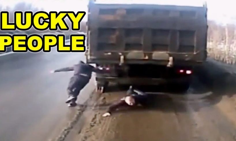 LUCKY PEOPLE Compilation 2015  ★ Heart Stopping Moments on Road