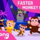 Monkey Banana Faster Version | Baby Monkey | Animal Songs | Pinkfong Songs for Children