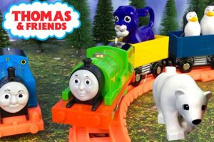 THOMAS THE TRAIN PERCY AND JAMES HEAD OUT TO RESCUE ANIMALS FROM TOWN