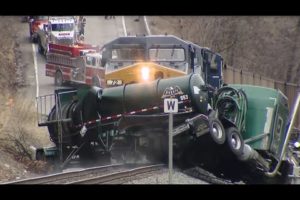 TRAIN VS. TRUCK Crash Compilation #1