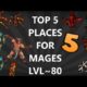 Tibia [where to hunt ED/MS] - MY TOP 5 PLACES FOR MAGES ~80  [2019]