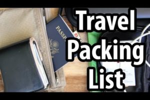 Travel Packing List - Do You Carry These Things?
