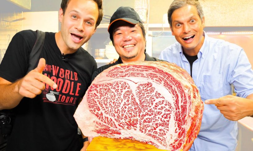 WAGYU Beef EXTREME Steak (A5 Level!) in Japan + OLIVE Wagyu Udon + BEST UDON Tour of Kagawa, Japan!