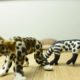 civet pair vs leopard | clay animal fight