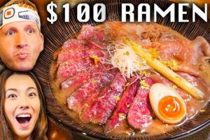 $2 Ramen VS $100 Ramen in Tokyo, Japan!!! Never Seen Before!!