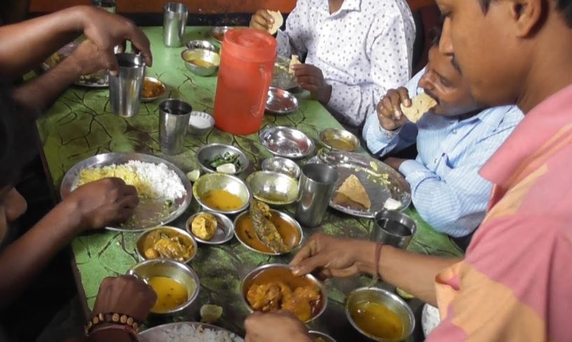 Adarsha Hindu Hotel - Mache Vate BengalI - Rice Plate Starts @ 30 rs - Kolkata Street Food