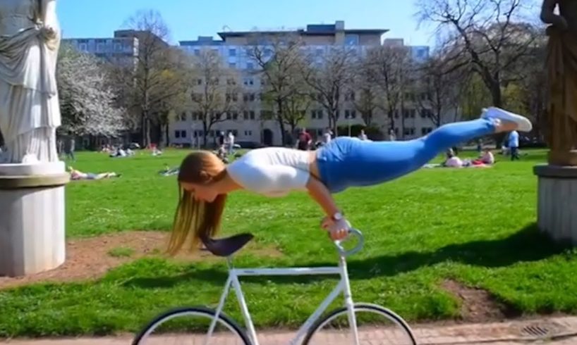 Artistic Cycling Tricks by Viola Brand | People Are Awesome