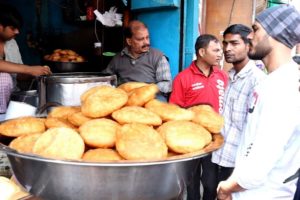 Bajpayee Kachodi Bhandar - Most Famous Puri Wala in Lucknow - 2 Big Kachori @ 25 rs