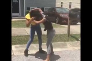 Girls hood fight