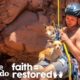 Guy Rappels Into Canyon To Save Abandoned Dogs | The Dodo Faith = Restored